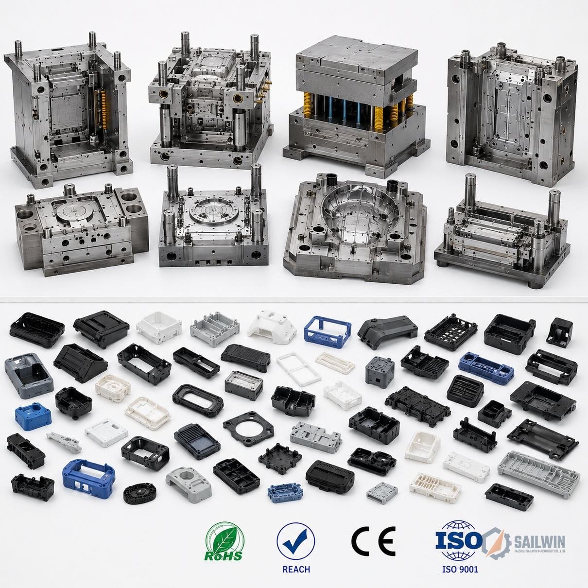 10-step precision mold manufacturing quality control process flowchart Sailwin