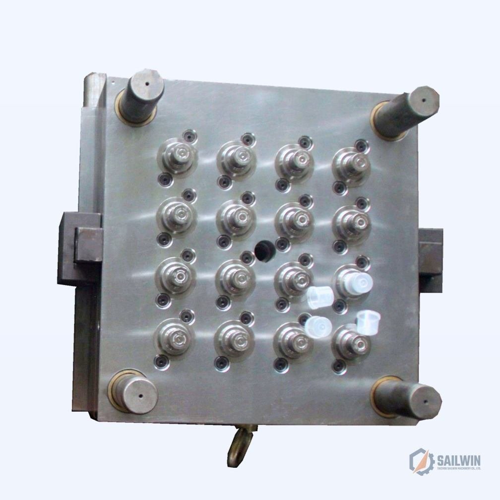 16-cavity square combination cap mold with dust covers on workshop stand Sailwin