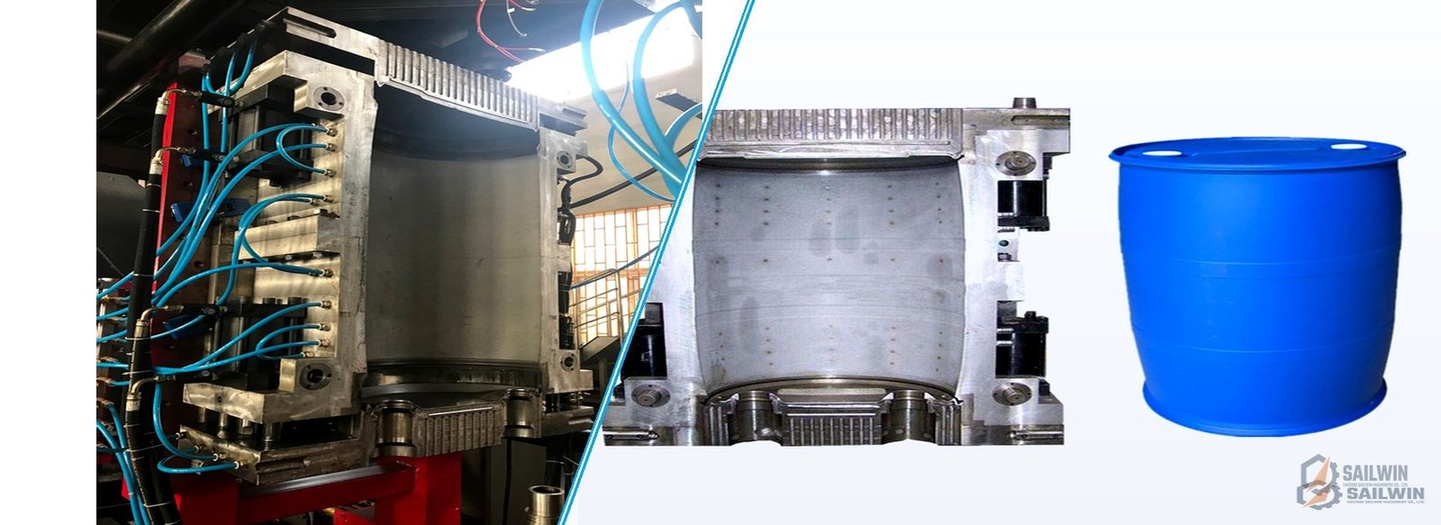 200L L-ring chemical drum and IBC tank blow mold tooling Sailwin