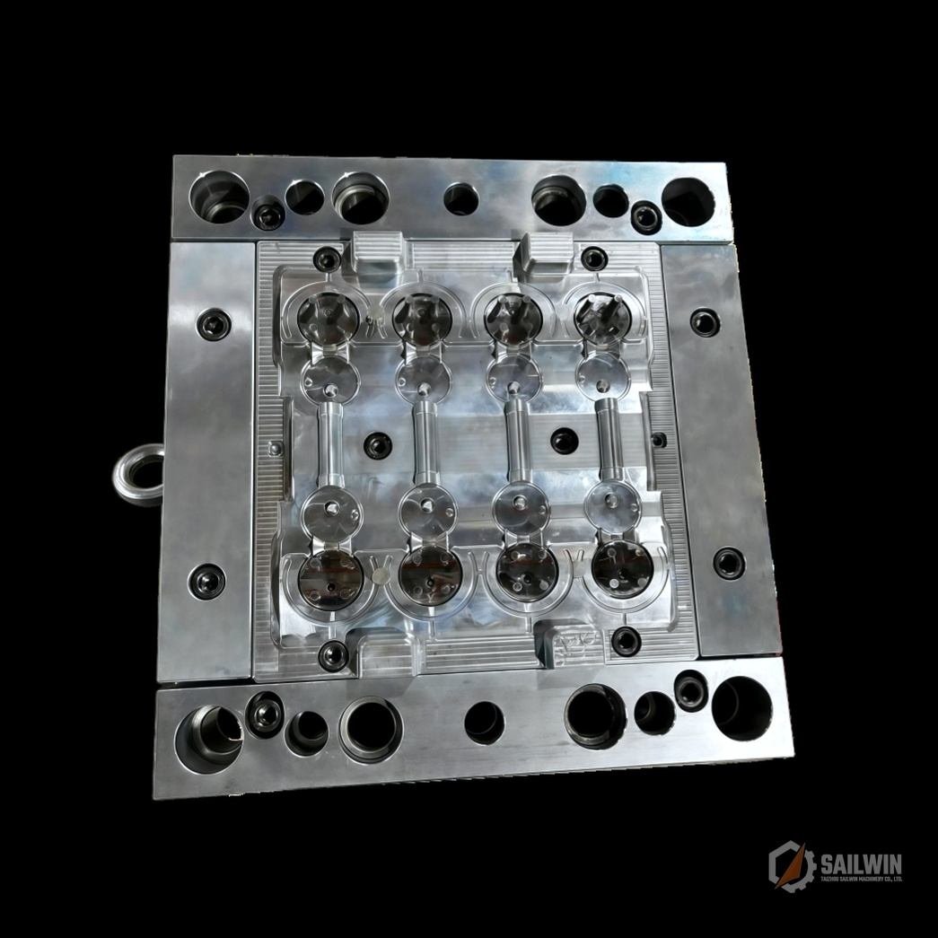 6-cavity cosmetic bottle closure injection mold plate with slide stripper mechanism Sailwin