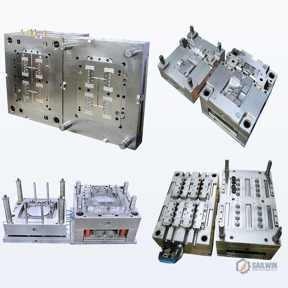 Custom plastic injection molds and multi-slide precision tooling sets manufactured by Sailwin