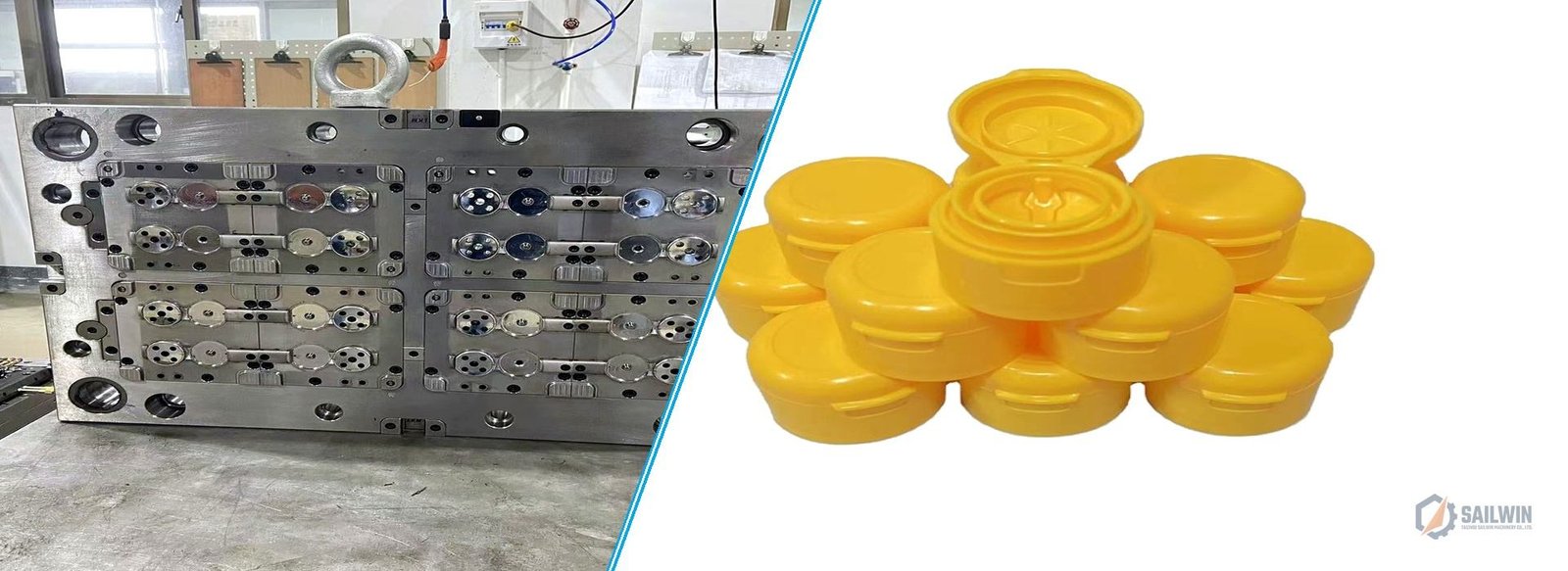 Edible Oil and Cooking Oil Spout Cap Injection Mold Pull-Ring and Inverted Plug Sailwin