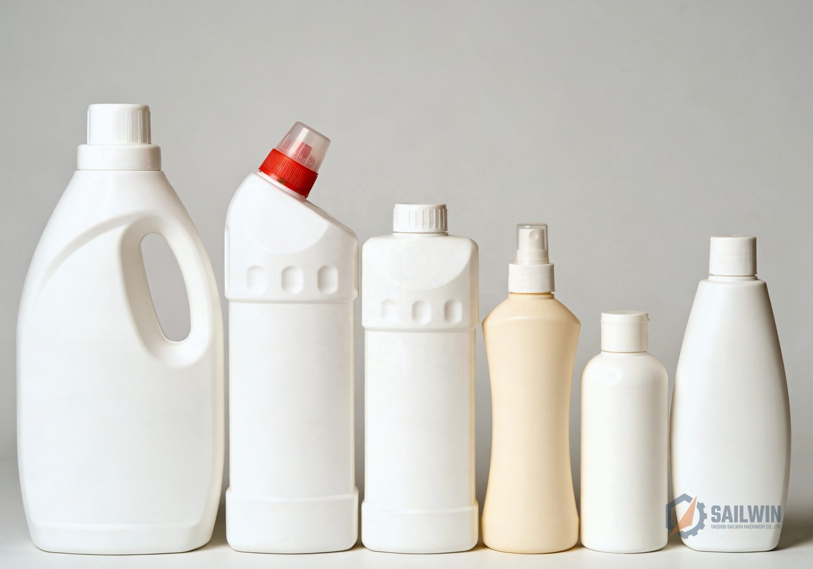 HDPE laundry detergent and cleaning chemical bottle samples Sailwin