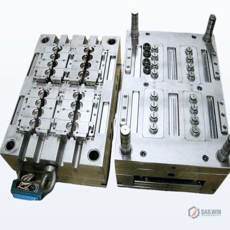 High-cavity bottle cap injection mold core and cavity plates with balanced cooling channels