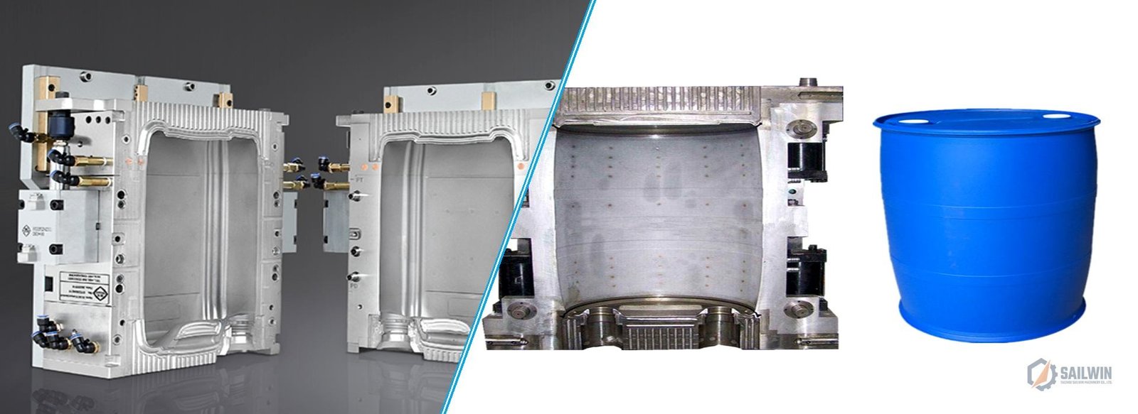 Industrial extrusion blow molds EBM tooling banner Sailwin