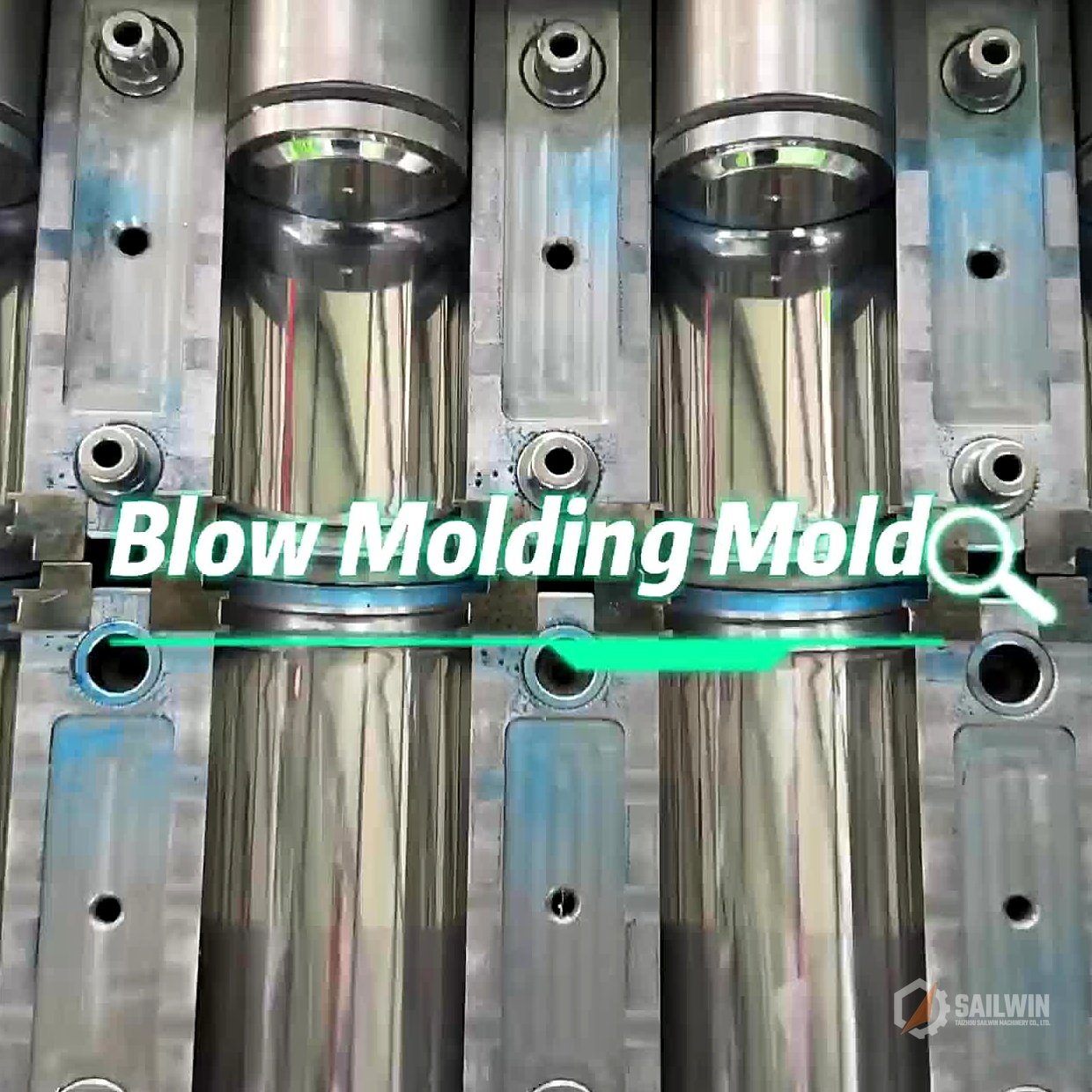 Mirror-polished S136 stainless steel mold cavity detail Ra 0.02um Sailwin