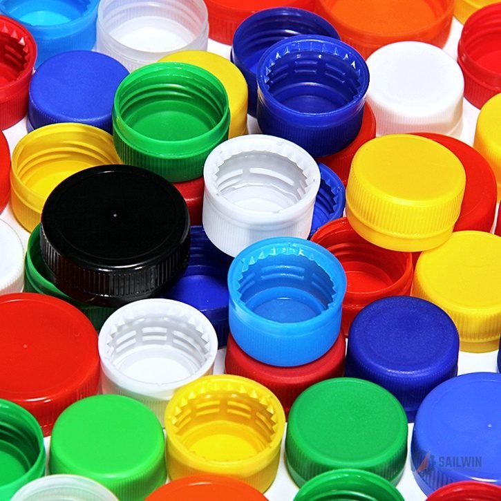 Multi-color mineral water and beverage bottle caps with tamper-evident ring and internal seal Sailwin