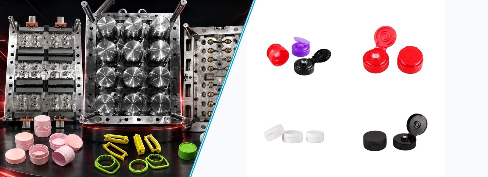 Personal Care and Cosmetic High-End Closure Injection Mold Dual-Color 2K Sailwin