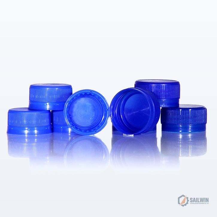 Royal blue 28mm PCO 1881 mineral water bottle screw caps with side knurling ribs Sailwin