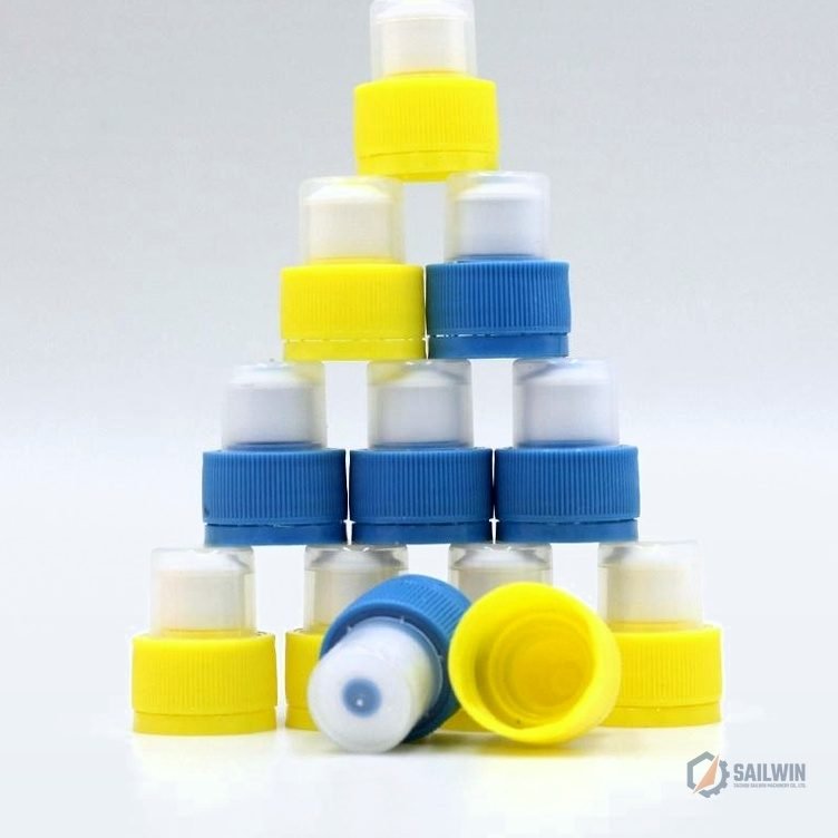 Sports bottle push-pull spout caps with tamper-evident seal and dust cap Sailwin