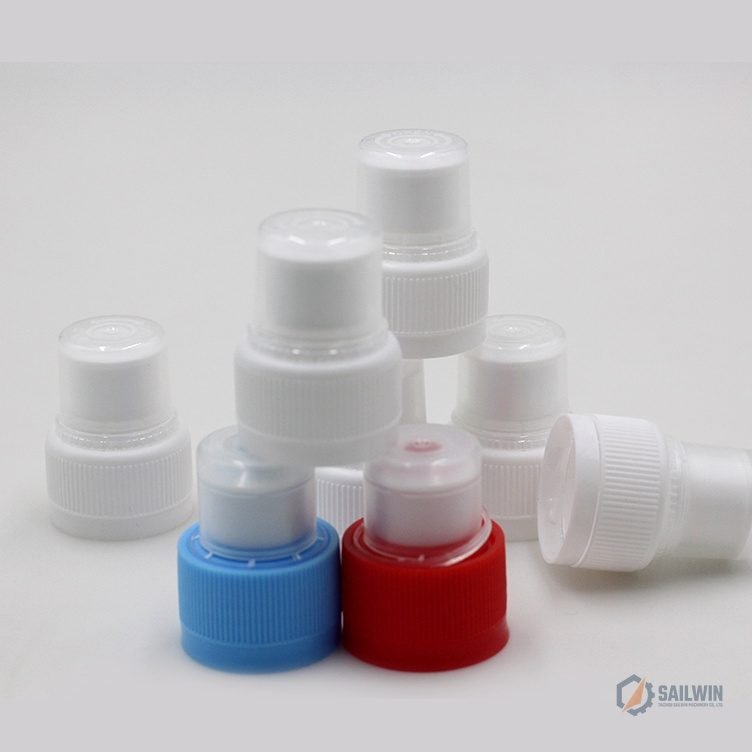 Sports drink push-pull closure with transparent protective dust hood on table Sailwin