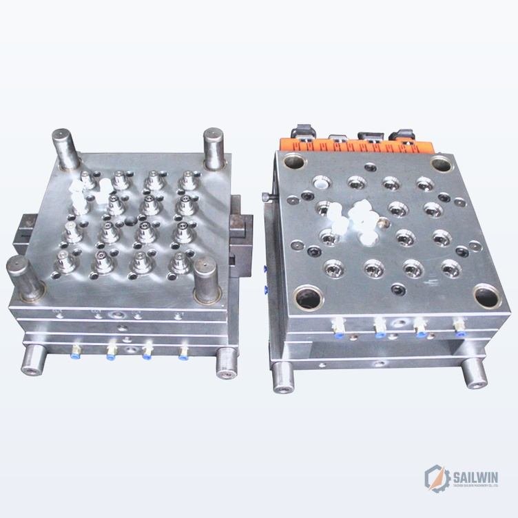 Translucent PE push-pull spout nozzles for dishwashing liquid bottles on clean background Sailwin