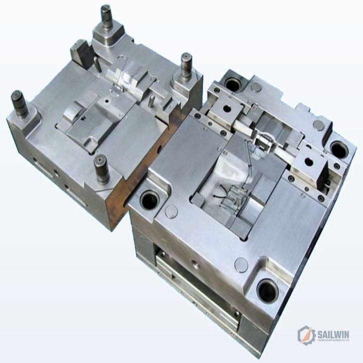 Two-plate sliding action precision plastic injection mold assembly manufactured by Sailwin