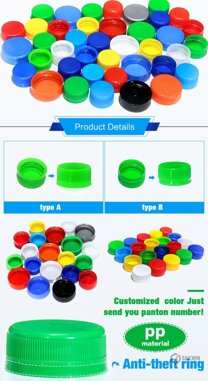 Type A and Type B 28mm water bottle cap specifications and anti-theft ring details Sailwin
